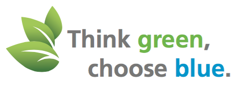 BOCK. Think Green, Choose Blue logo